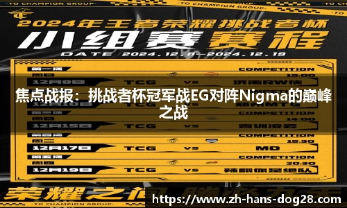 焦点战报：挑战者杯冠军战EG对阵Nigma的巅峰之战